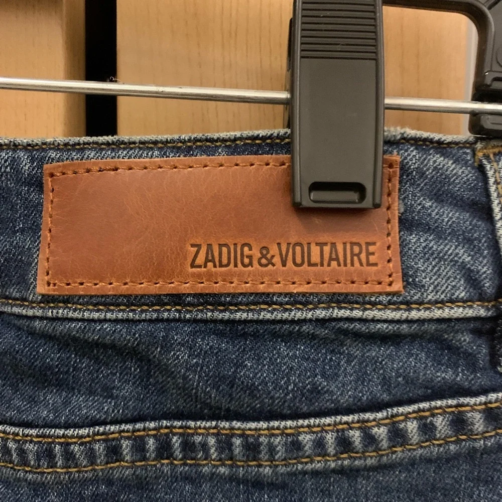 Zadig & Voltaire denim mini skirt in blue color Size Small - Picture 3 of 16